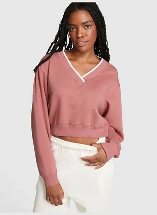 Premium Fleece V-Neck Pullover