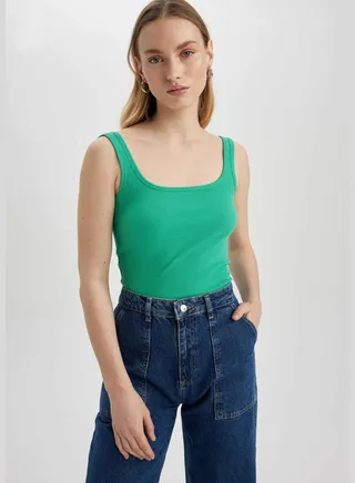Slim Fit Strappy Crop Vest