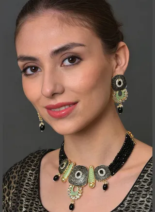 Kundan Gold Plated Necklace Set