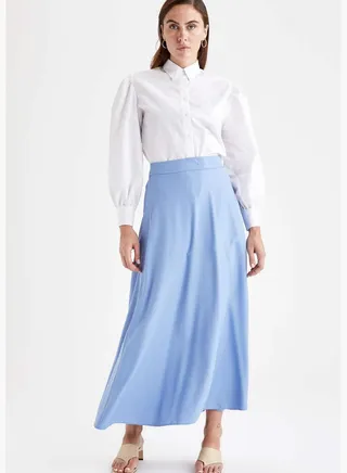 Modest- Wide Cut Maxi Skirt