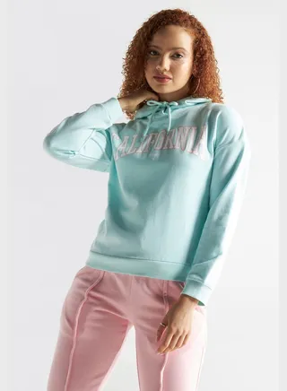 Printed Drawstring Hoodie