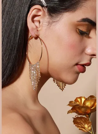 Silver Plated Designer Party Drop Earring For Women