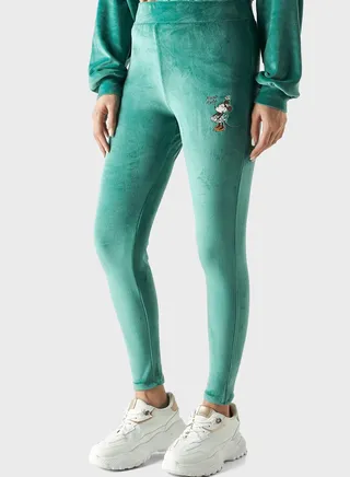 Print Detail High Waist Sweatpants