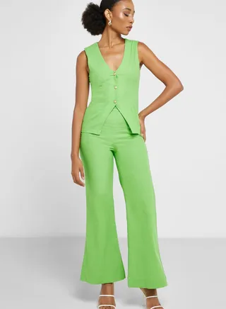 Sleeveless Vest & Pant Set
