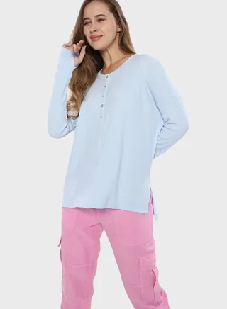 Button Detail T-shirt