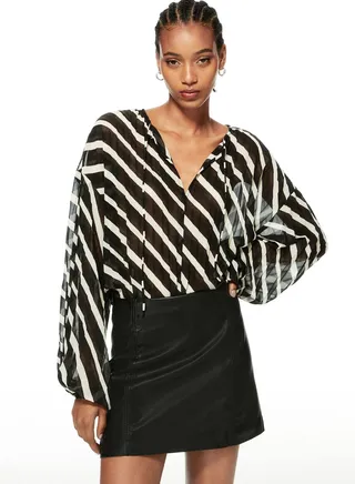 Pleated Detail Top