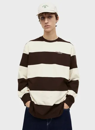 Striped Jersey Sweatshirt