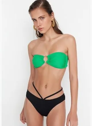Black Gippes Regular Leg Bikini Bottoms TBESS22BA0011
