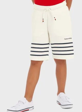Youth Breton Striped Sweat Shorts
