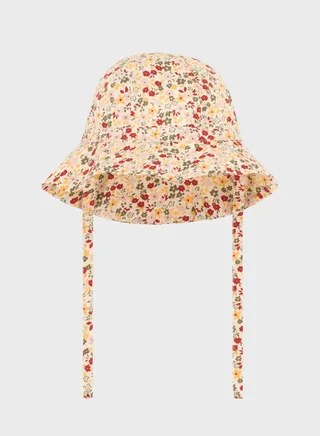 Kids Floral Floppy Sun Hat