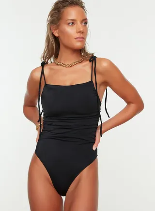 High Leg Knitted Swimsuit