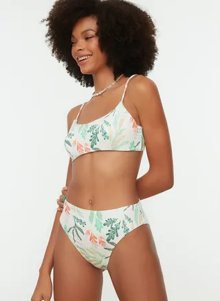 Printed Bikini Bottom