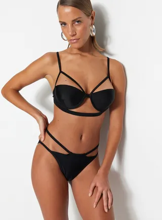 Piping Detail Bikini Top