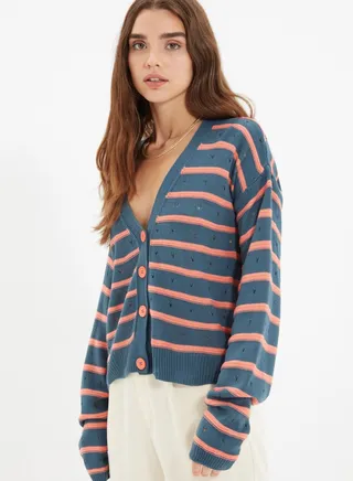 Button Down Knitted Cardigan