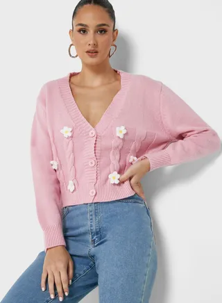 Applique Detail Cardigan