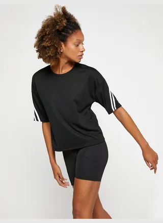 Strap Detail Oversized Sport T-Shirt