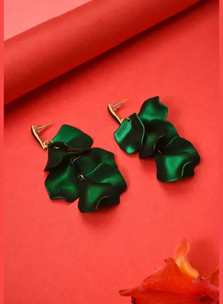 Gold Plated Designer Drop Earring