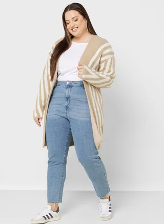 Printed Longline Cardigan