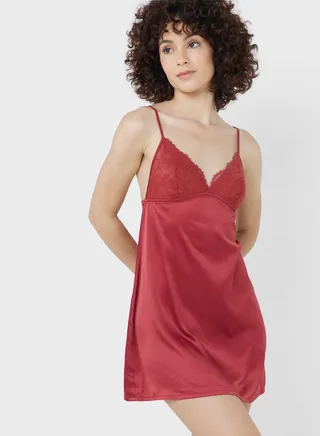 Strappy Satin Nightdress