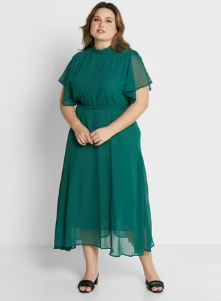 Backless Chiffon Dress