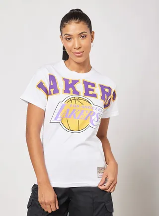 NBA Womens Logo Lakers short sleeve T-shirt