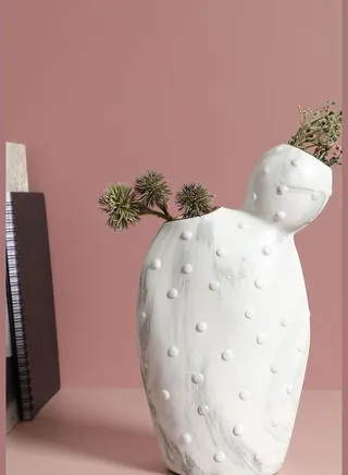 Cactus Shaped Modern Ceramic Flower Vase For Home Decor