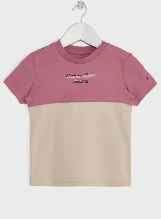 Infant Color Block Logo T-Shirt