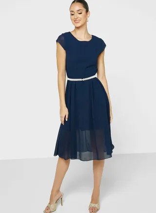 Chiffon A-Line Dress