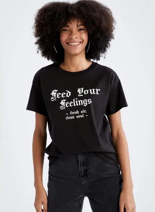 Regular Fit Short Sleeve Printed T-Shirt