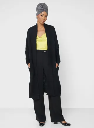 Chunky Knit Longline Cardigan
