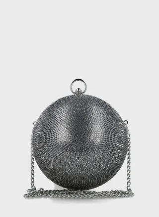 Textured Crossbody Magnet Lock Bag