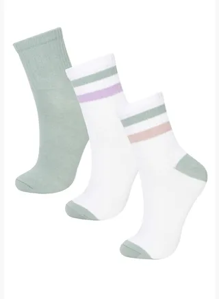 Woman 3-pack Socks Mid Cut