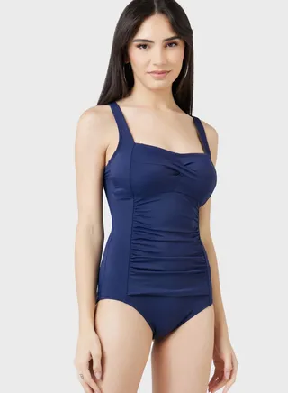 Ruched High Waist Swimsuit