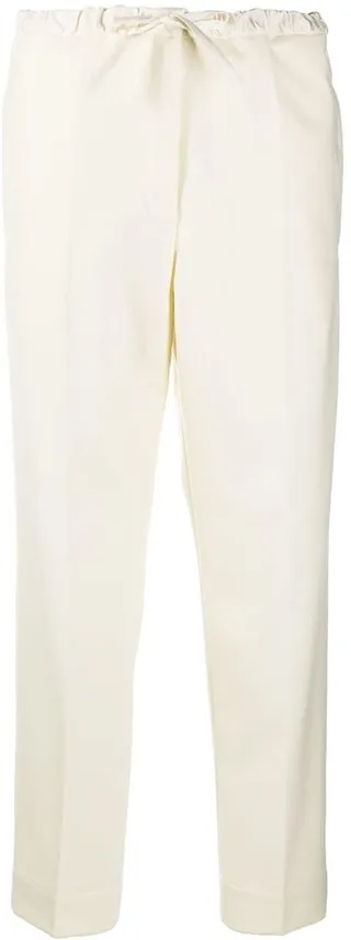 Cropped Drawstring Trousers