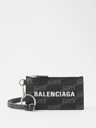 Cash Logo-print Leather Cardholder
