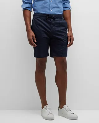 Men's Pleated Drawstring Shorts