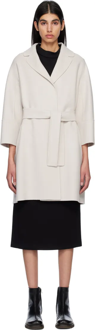 S Max Mara Off-White Arona Coat