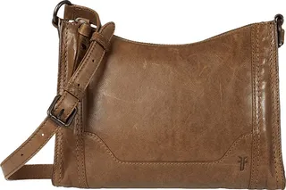 Frye Melissa Zip Crossbody (Khaki) Cross Body Handbags