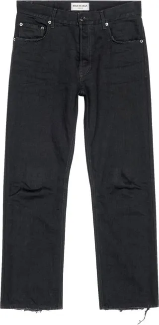 Balenciaga Distressed Cropped Jeans