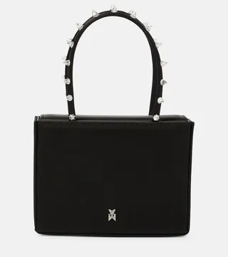 Julia Super Mini embellished satin tote