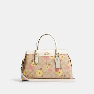 Darcie Carryall In Signature Canvas With Floral Cluster Print