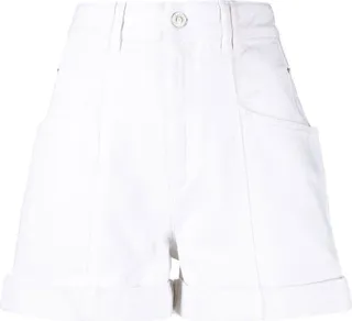 High-Rise Denim Shorts