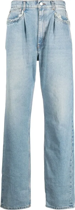 Mid-Rise Wide-Leg Jeans