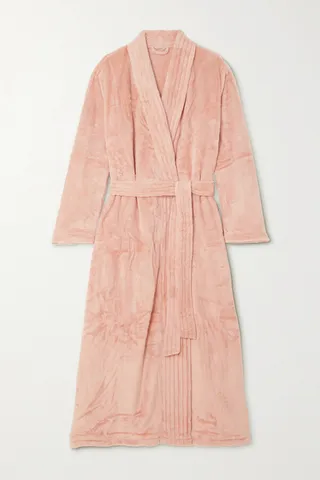 Eberjey - Chalet Recycled-fleece Robe - Pink