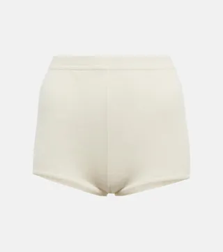 Cashmere and silk jersey shorts