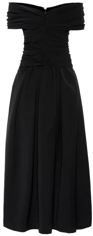 Ellie stretch satin midi dress