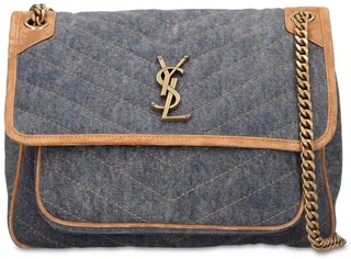 Niki raffia shoulder bag