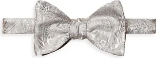 Paisley Silk Jacquard Self-Tied Bow Tie