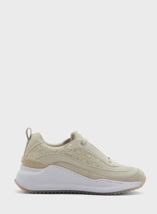 Essential Wedge Lace Up Low Top Sneakers