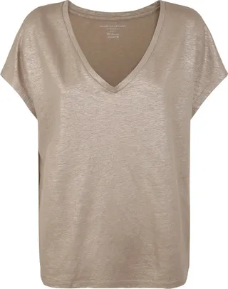 Short Sleeves V Neck Sweater